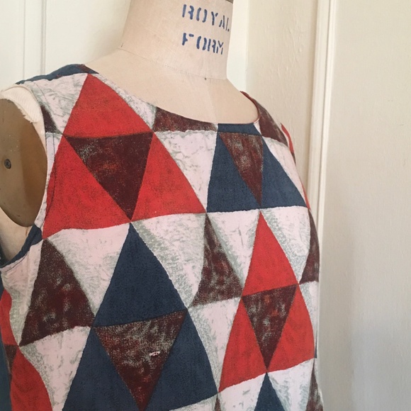 Mother Earth Forest Green & Rust Geometric Tank - Picture 6 of 11